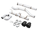 AWE Subaru BRZ / Toyota GR86 / Toyota 86 Track Edition Cat-Back Exhaust- Diamond Black Tips